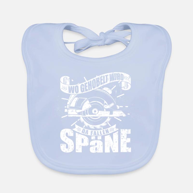 Wo gehobelt wird fallen Späne Baby Bio-Lätzchen