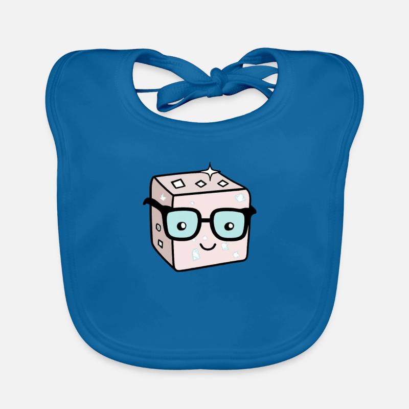 Sweet Sugar Sugar Cube Nerd Refined Organic Baby Bibs