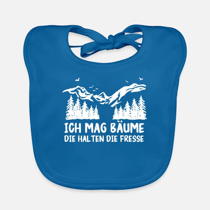 Baum Wald Bäume Natur Lustiger Spruch Baby Bio-Lätzchen