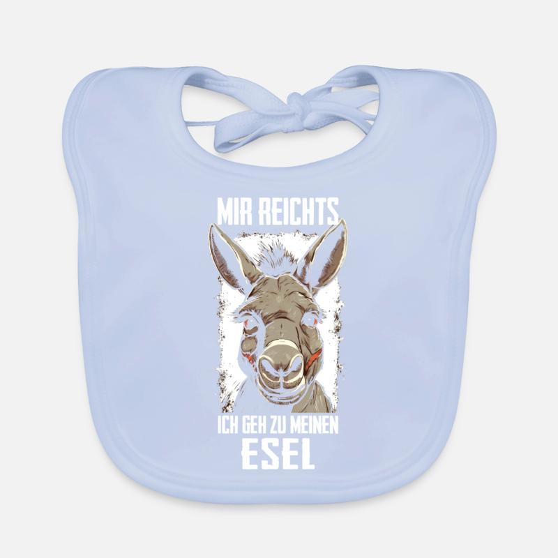 Esel Eselchen Maultier Muli Baby Bio-Lätzchen