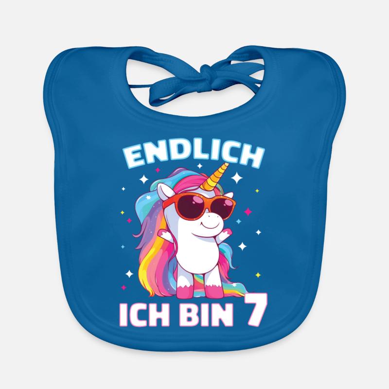 Geburtstagsgeschenk 7 Jahre Geburtstagskind Baby Bio-Lätzchen
