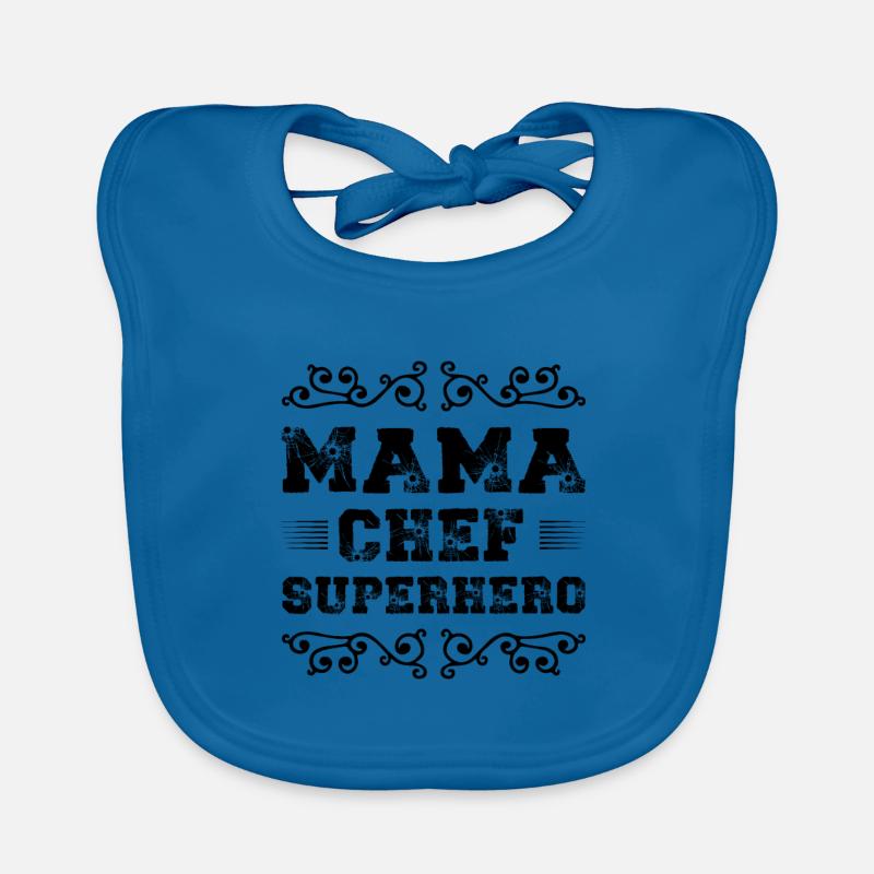 Mama Chef Superheld Mutter Baby Bio-Lätzchen