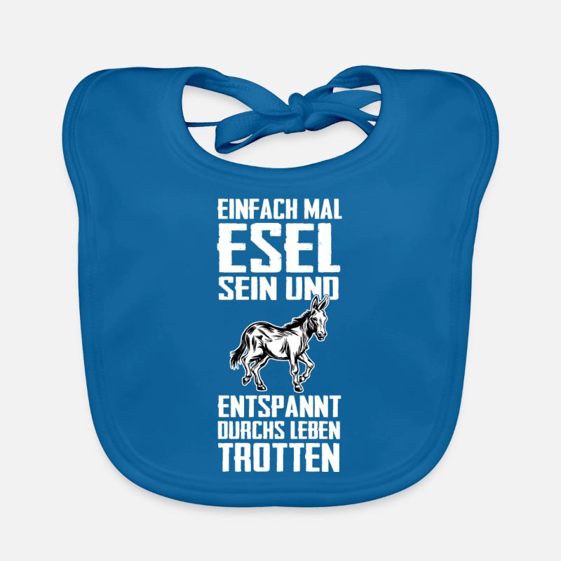Esel Eselchen Maultier Muli Baby Bio-Lätzchen