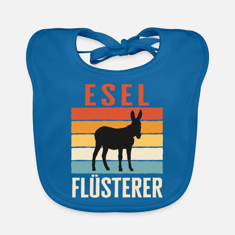 Esel Eselchen Maultier Muli Baby Bio-Lätzchen