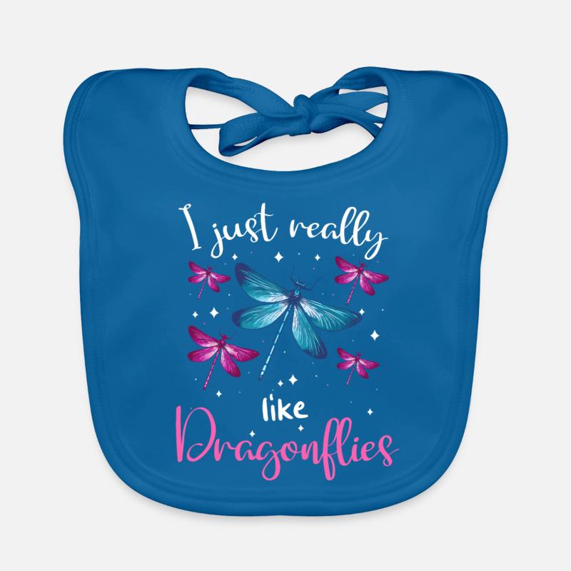 Dragonfly Dragonflies Insects Nature Organic Baby Bibs