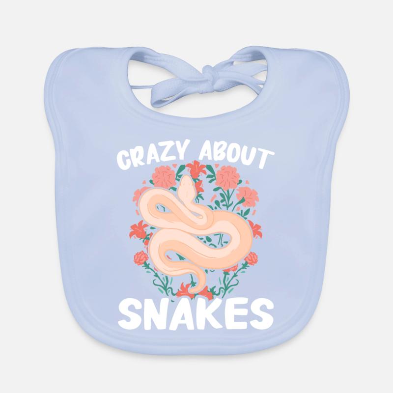 Schlange Schlangen Tier Baby Bio-Lätzchen