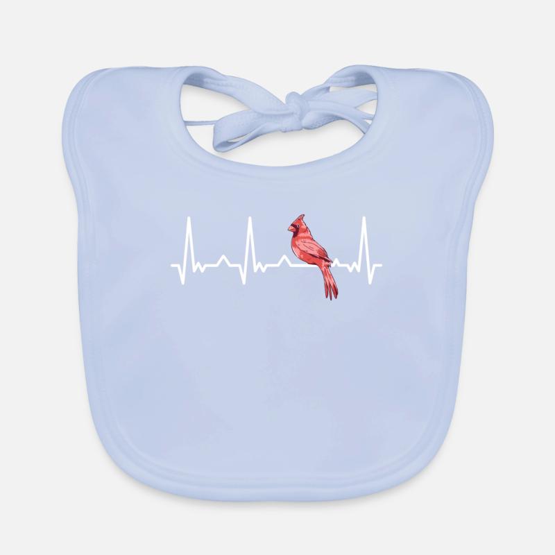 Cardinal Red Cardinal Bird Red Cardinal Organic Baby Bibs