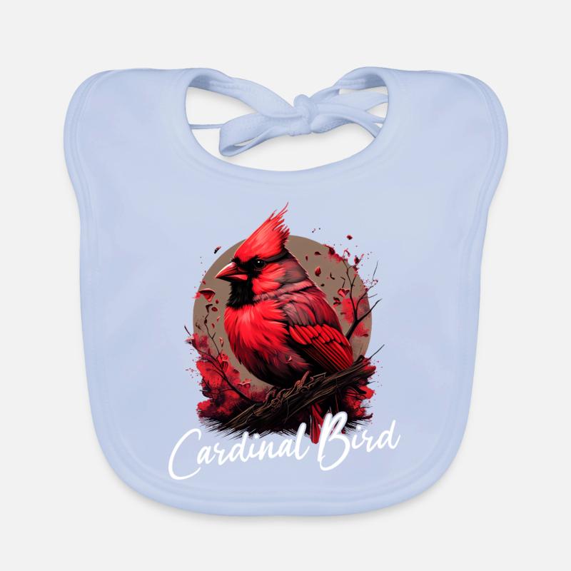 Kardinal Rotkardinal Vogel Roter Kardinal Baby Bio-Lätzchen