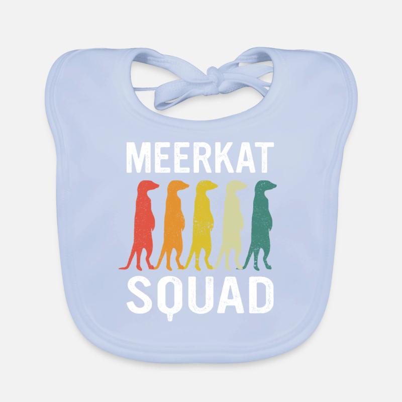 Erdmännchen Tier Erdmann Baby Bio-Lätzchen