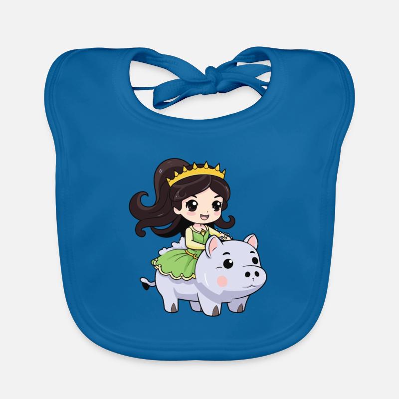 Princess Pig Comic Organic Baby Bibs