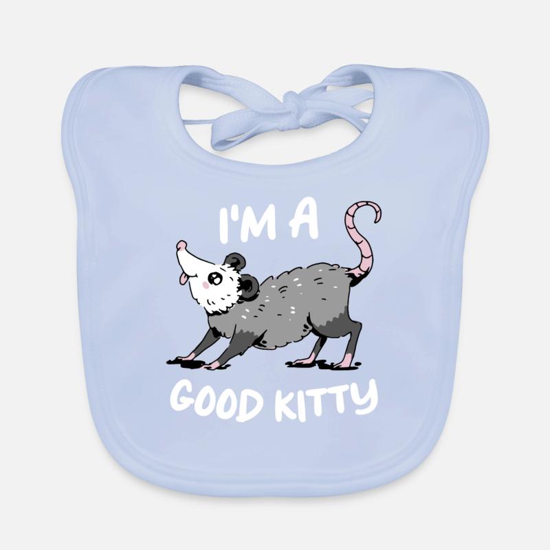 Opossum Possum Tier Baby Bio-Lätzchen