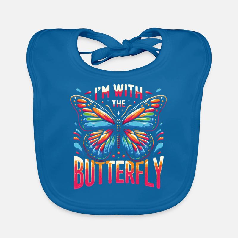Schmetterling Monarchfalter Bunt Schmetterlinge Baby Bio-Lätzchen