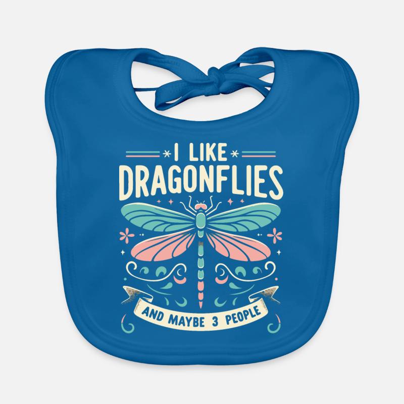 dragonfly dragonflies insects nature Organic Baby Bibs