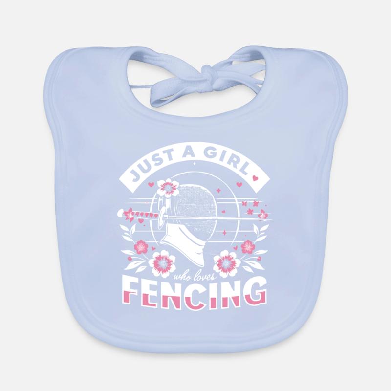 Fencing Fencers Organic Baby Bibs