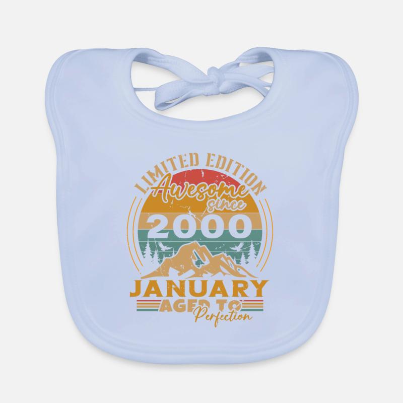 Geburtstagsgeschenke, geboren im Januar 2000 Baby Bio-Lätzchen