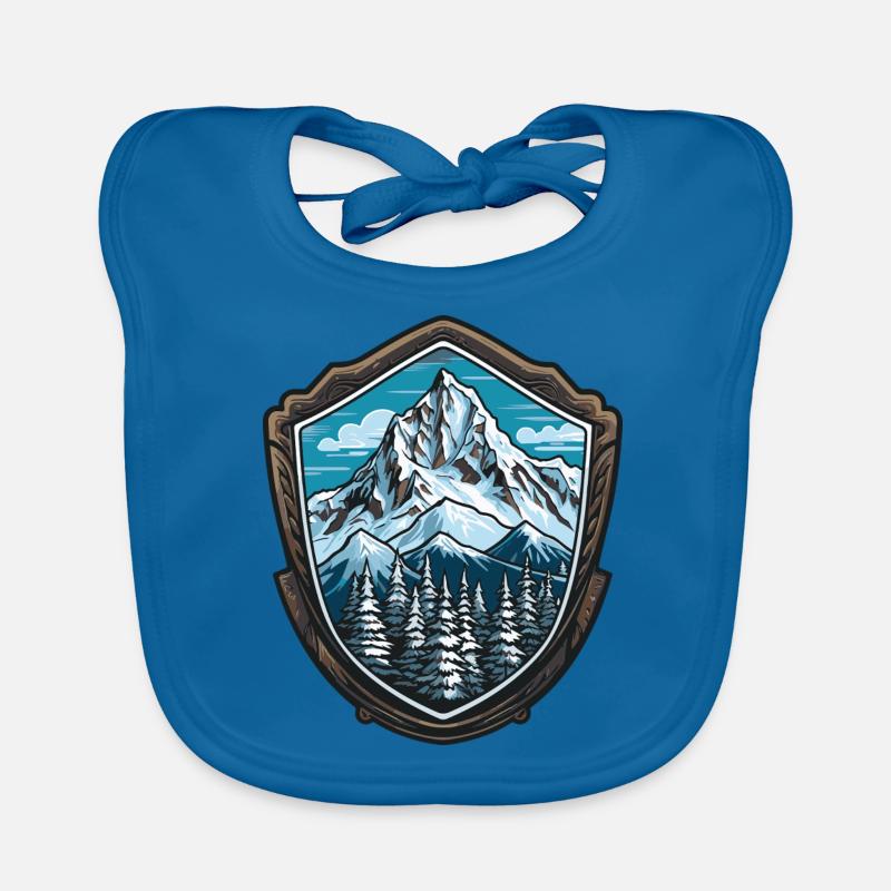 Berge Symbol Bergsteigen Baby Bio-Lätzchen