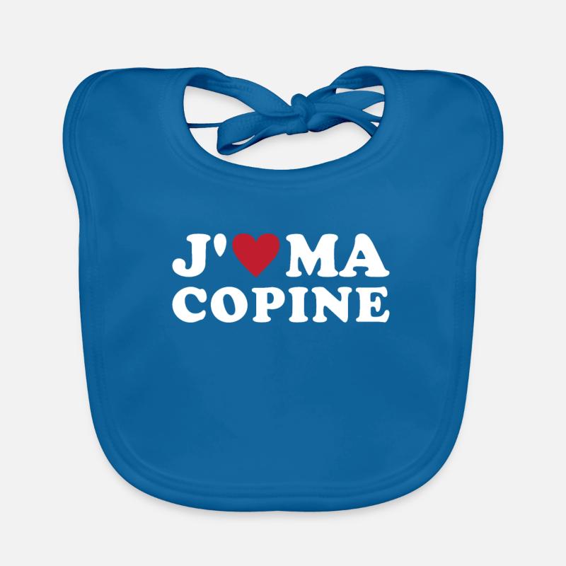 J'aime ma copine Bavoir bio Bébé