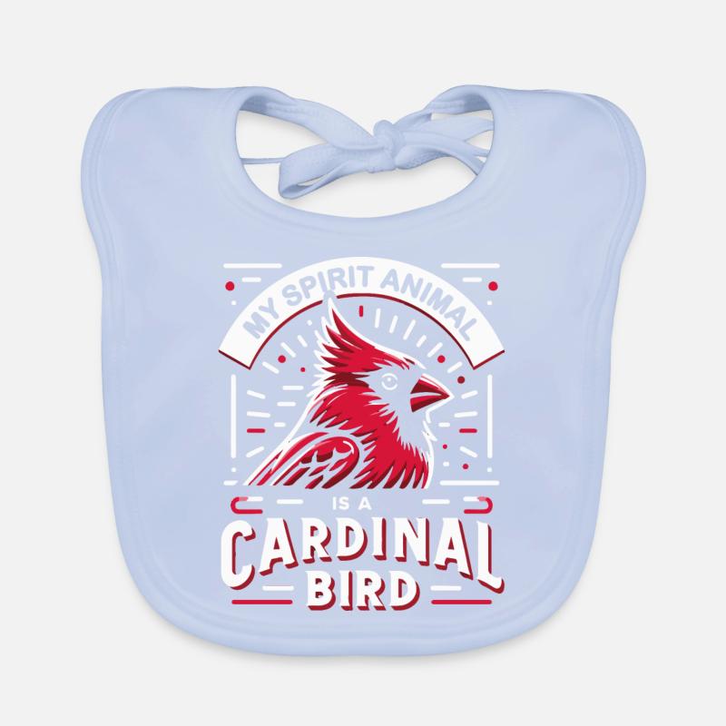 Cardinal Red Cardinal Bird Red Cardinal Organic Baby Bibs