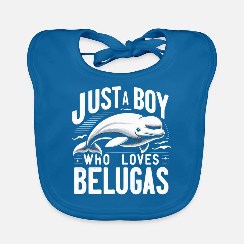 Béluga Béluga Océan Bélugas Baleines Bavoir bio Bébé