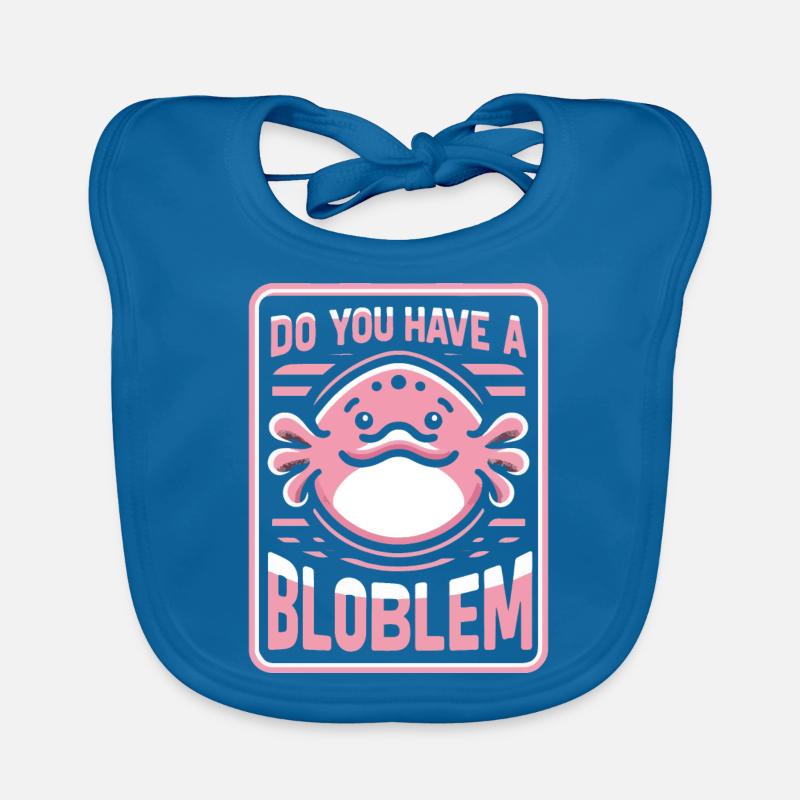 Blobfish Fish Funny Blob Blobby Blob Fish Organic Baby Bibs