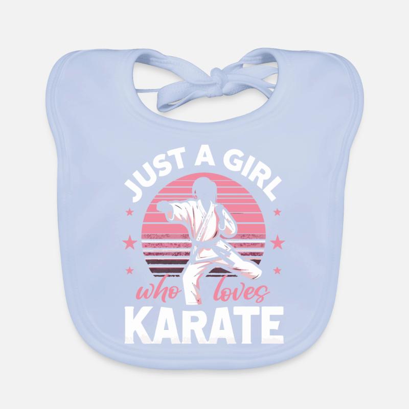 Karaté Karaté Combattant Arts martiaux Bavoir bio Bébé