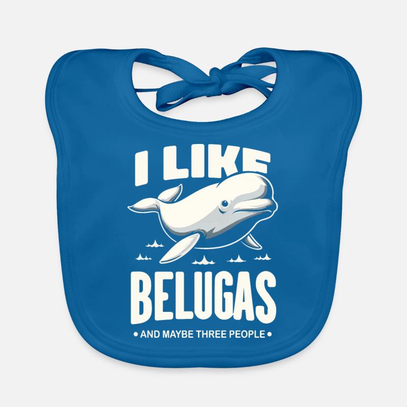 Béluga Béluga Océan Bélugas Baleines Bavoir bio Bébé
