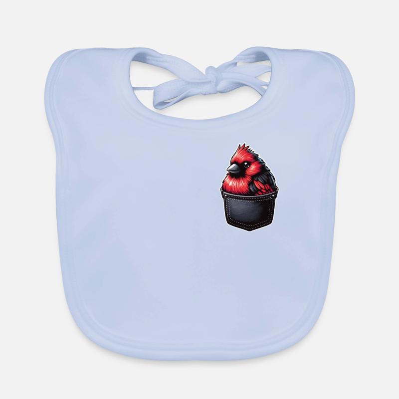 Kardinal Rotkardinal Vogel Roter Kardinal Baby Bio-Lätzchen