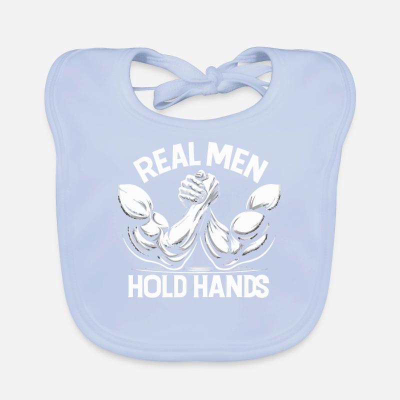 Bras de fer Bras de fer Lutteur Muscles Bavoir bio Bébé