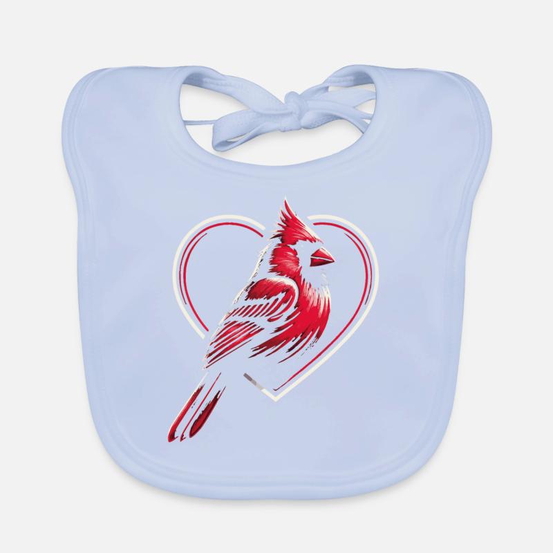 Kardinal Rotkardinal Vogel Roter Kardinal Baby Bio-Lätzchen