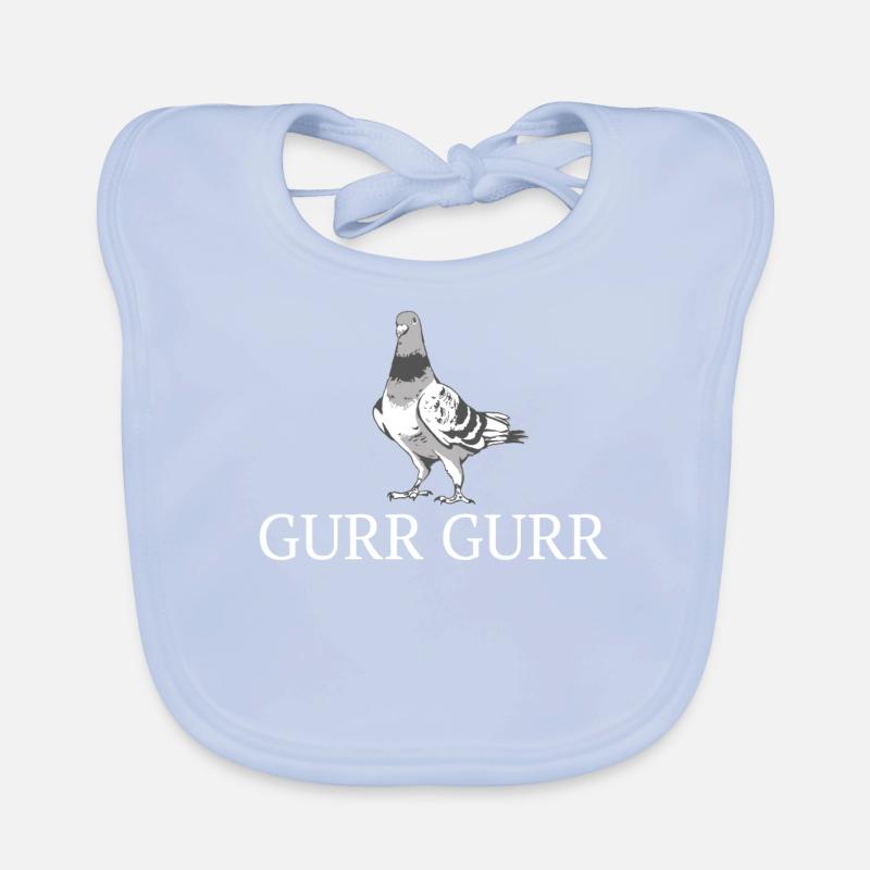 Taube Tauben Tier Vogel Baby Bio-Lätzchen