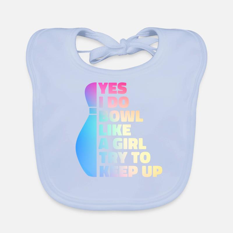 Bowling Bowler Pin Ball Bowling Ball Organic Baby Bibs