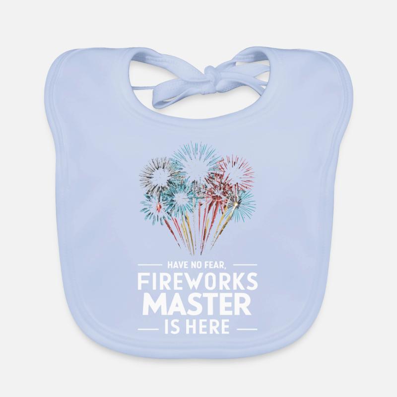 Pyrotechnician Fireworks Pyrotechnics Organic Baby Bibs