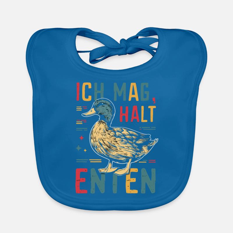 Mallard, Duck, Duck, Dark Duck, Bird Organic Baby Bibs