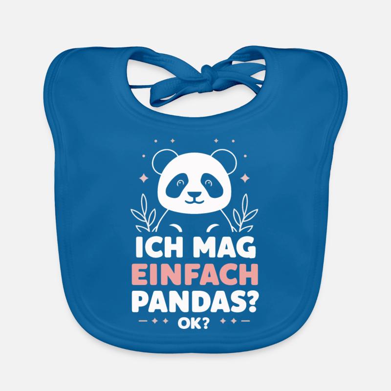 Panda Panda Bear Pandas Organic Baby Bibs