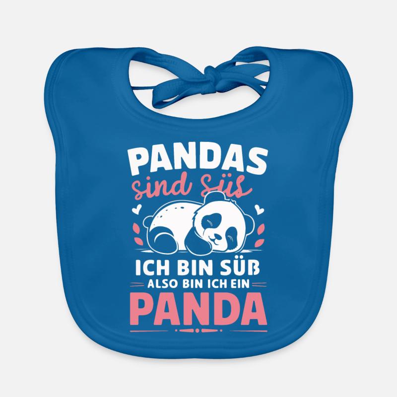 Panda Panda Ours Pandas Bavoir bio Bébé