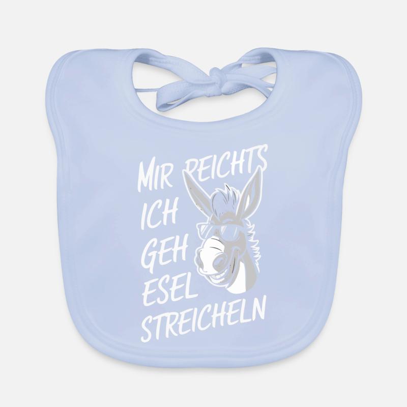 Esel Eselchen Maultier Muli Baby Bio-Lätzchen