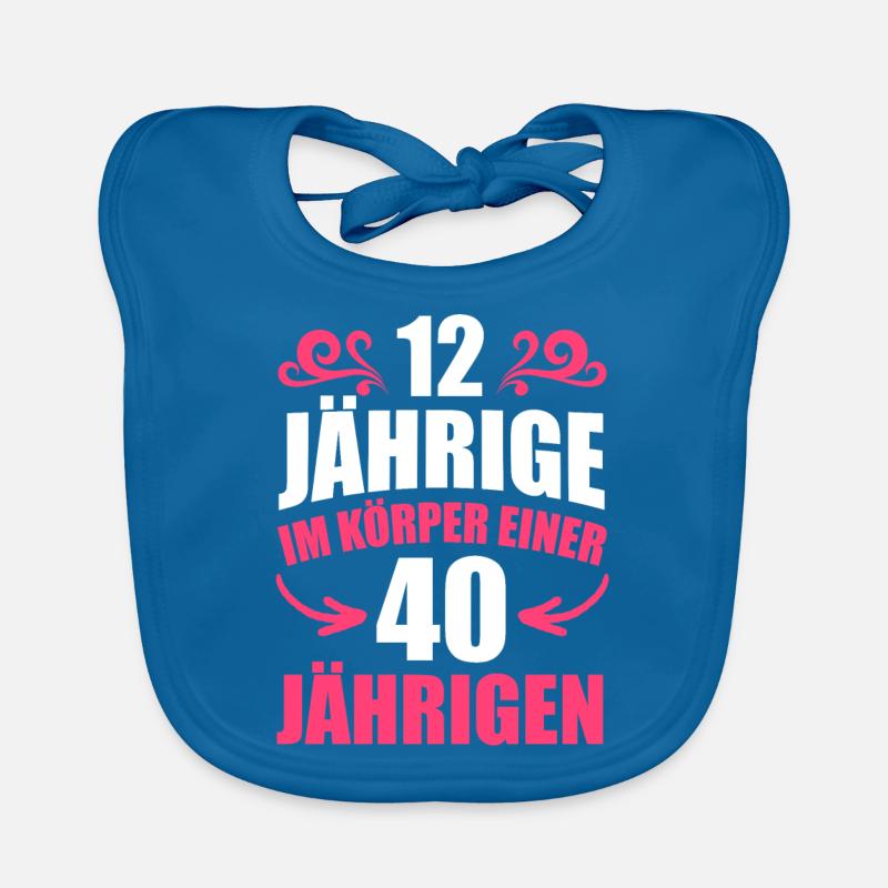 Geburtstagsgeschenk 40 Jahre Geburtstagskind Baby Bio-Lätzchen