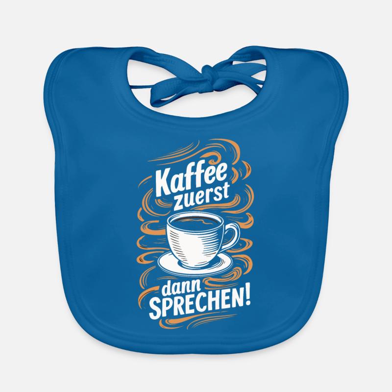 Kaffee Coffee Kaffeetrinker Kaffeeliebhaber Baby Bio-Lätzchen