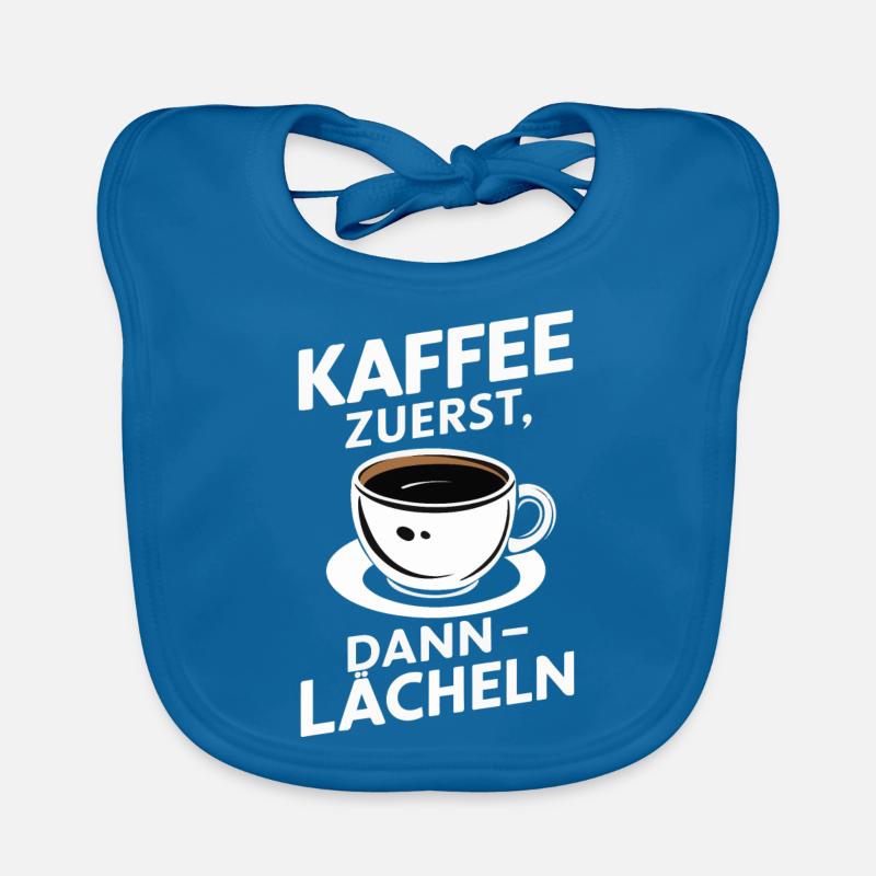 Kaffee Coffee Kaffeetrinker Kaffeeliebhaber Baby Bio-Lätzchen