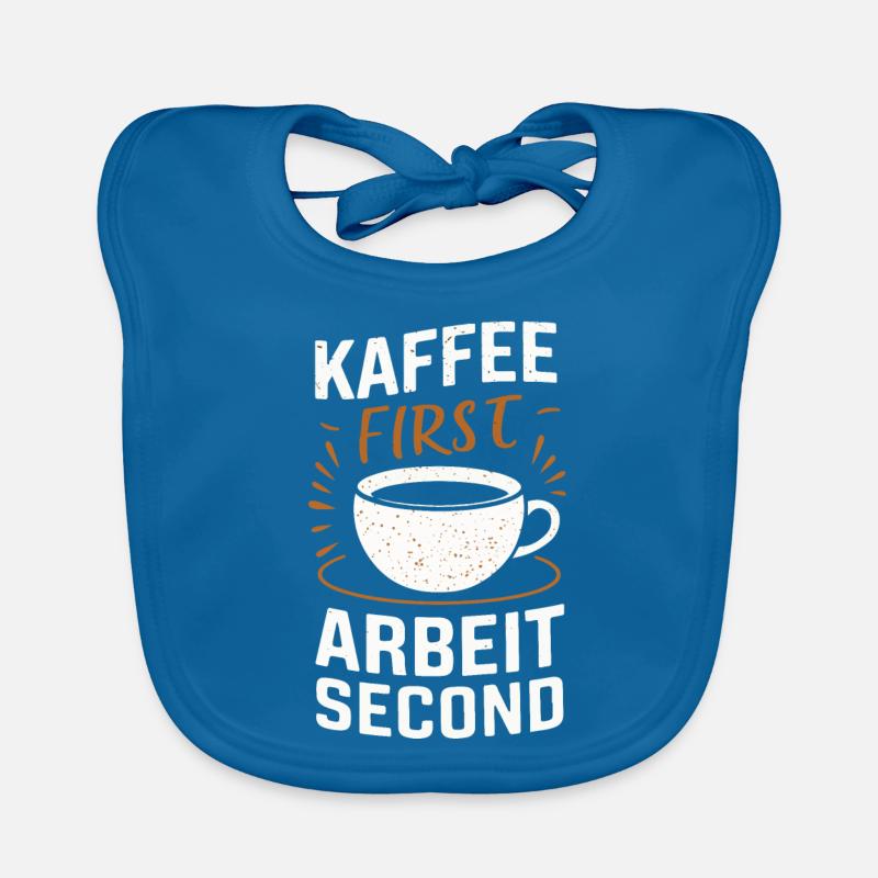 Kaffee Coffee Kaffeetrinker Kaffeeliebhaber Baby Bio-Lätzchen