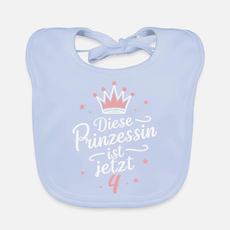 Geburtstagsgeschenk 4 Jahre Kindergeburtstag Baby Bio-Lätzchen