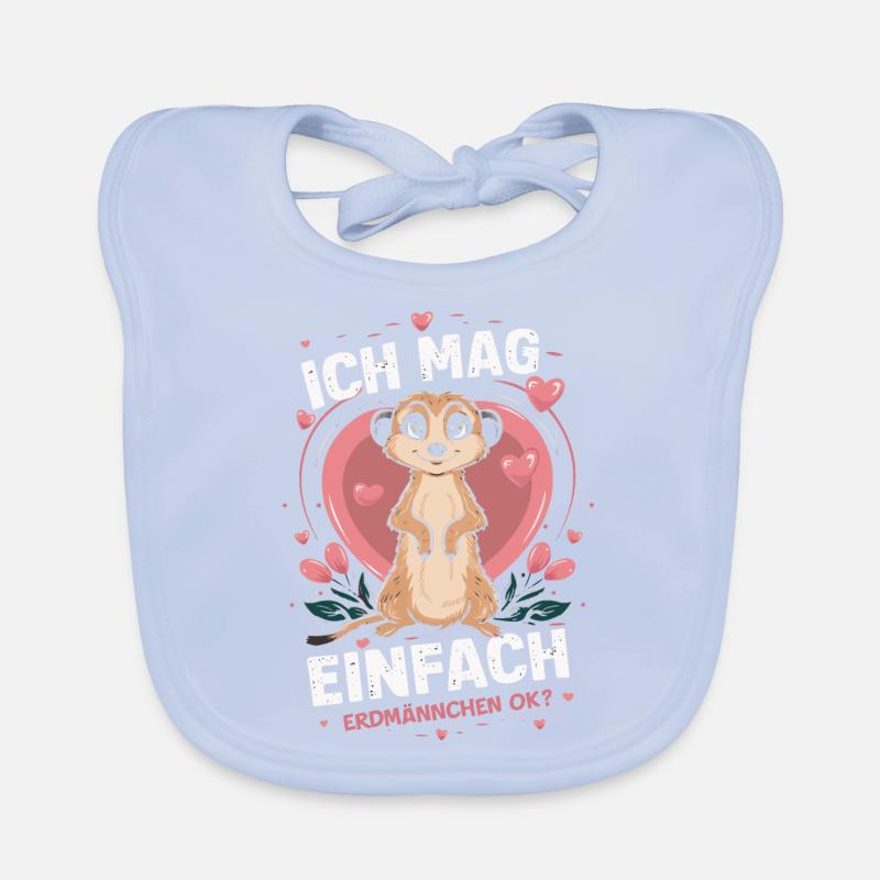 Erdmännchen Scharrtier Tier Baby Bio-Lätzchen