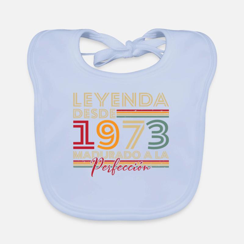Legende seit 1973 Geburtstagsgeschenk Baby Bio-Lätzchen