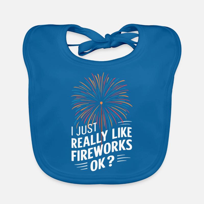 Pyrotechnics Fireworks Pyrotechnics Organic Baby Bibs