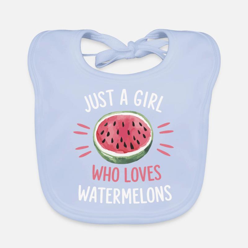 Watermelon Melon Fruit Organic Baby Bibs