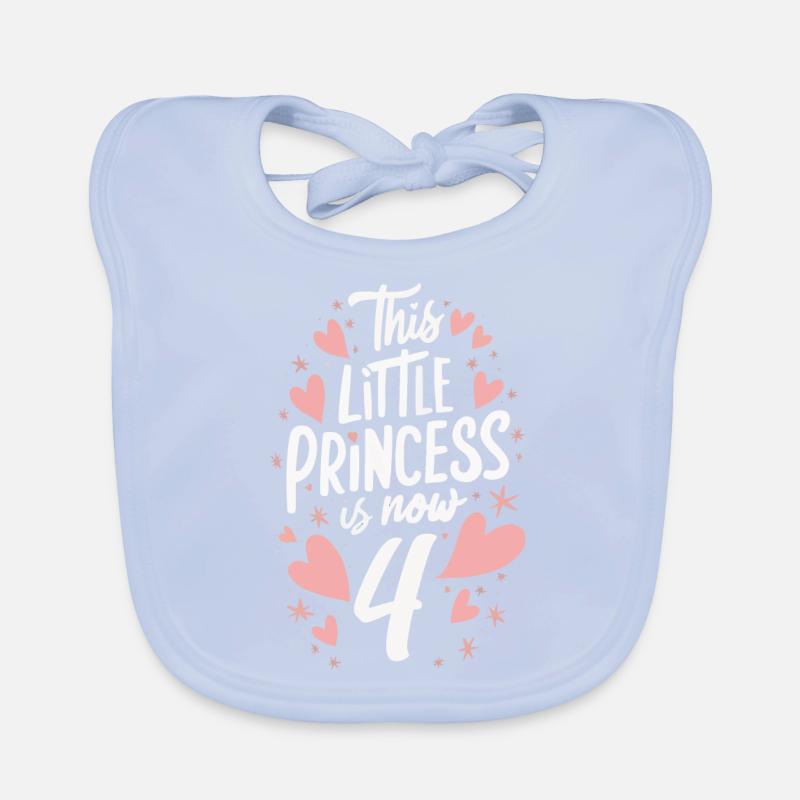 Geschenk 4 Jahre Geburtstagskind Baby Bio-Lätzchen