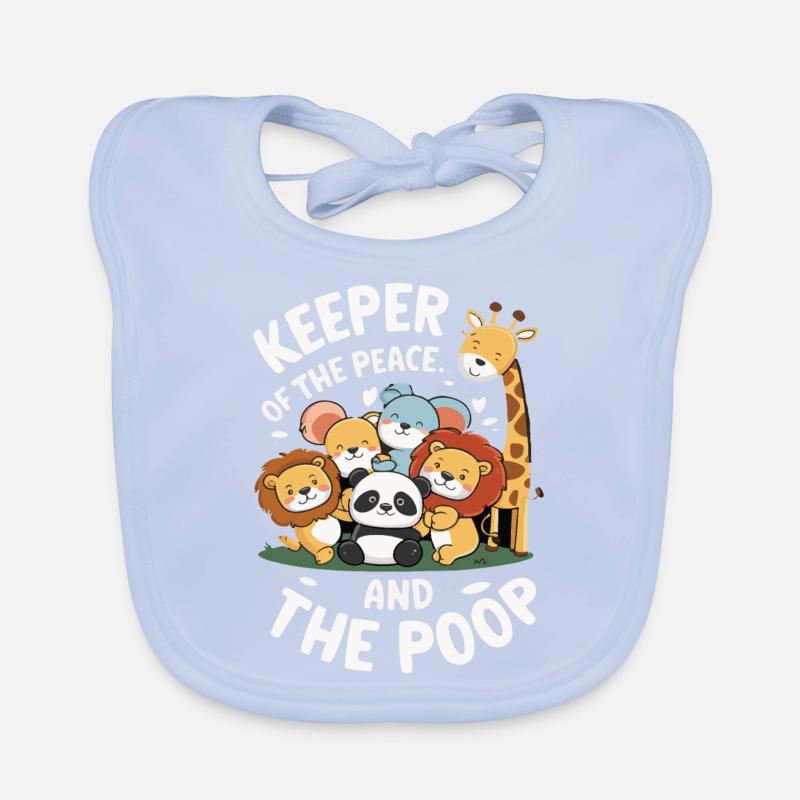 Zoo Animals Zookeeper Organic Baby Bibs