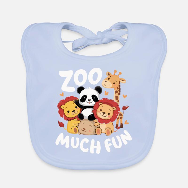 Zoo Animals Zookeeper Organic Baby Bibs