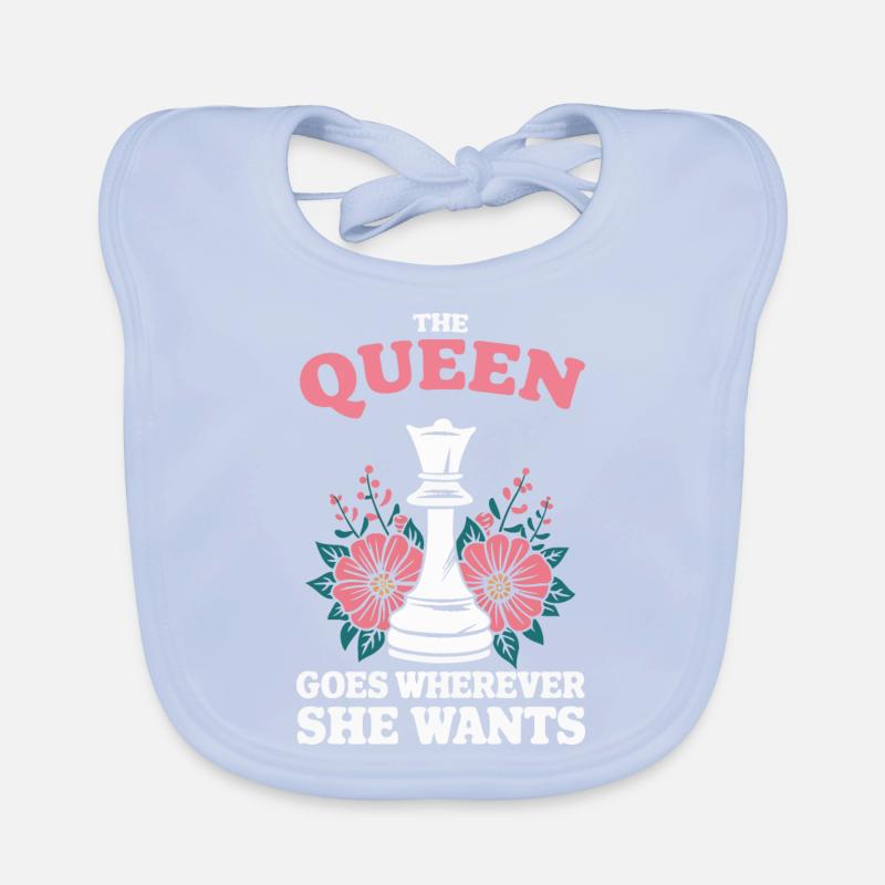 Chess Chess Player Organic Baby Bibs