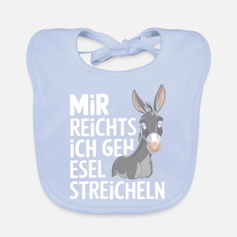 Esel Eselchen Maultier Muli Baby Bio-Lätzchen